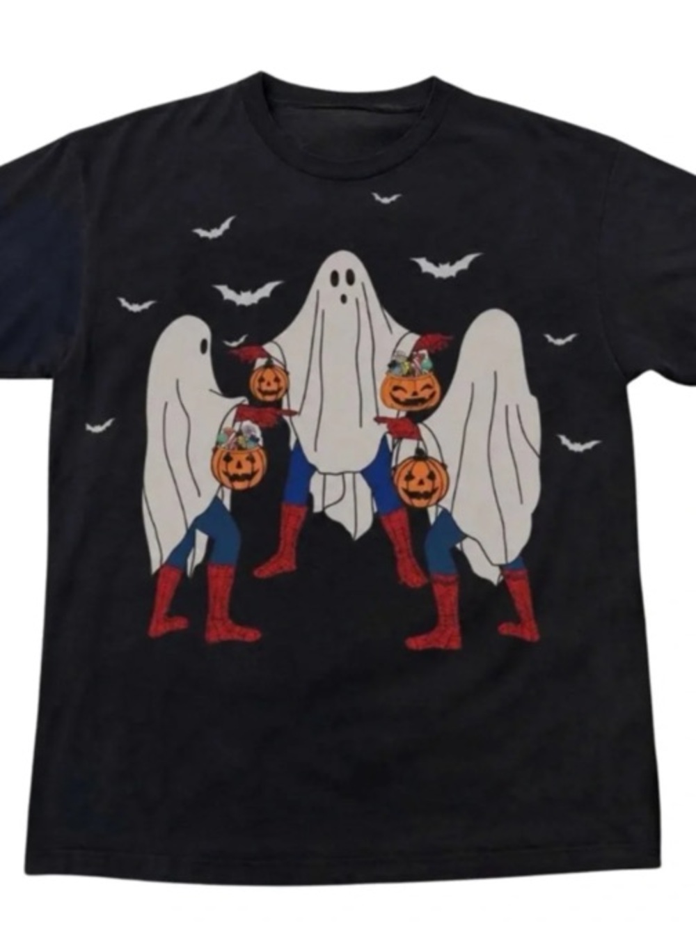 Halloween Ghosts & Pumpkins Graphic Tee